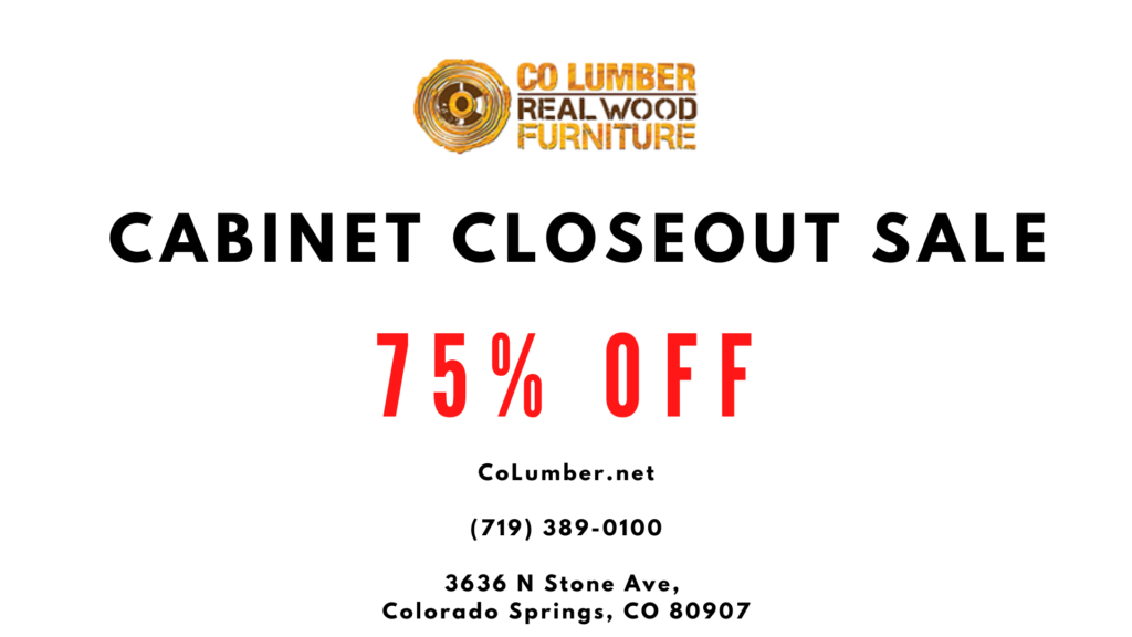 75% Off Kitchen Kompact Closeout Cabinets - CO Lumber & Real Wood Furniture